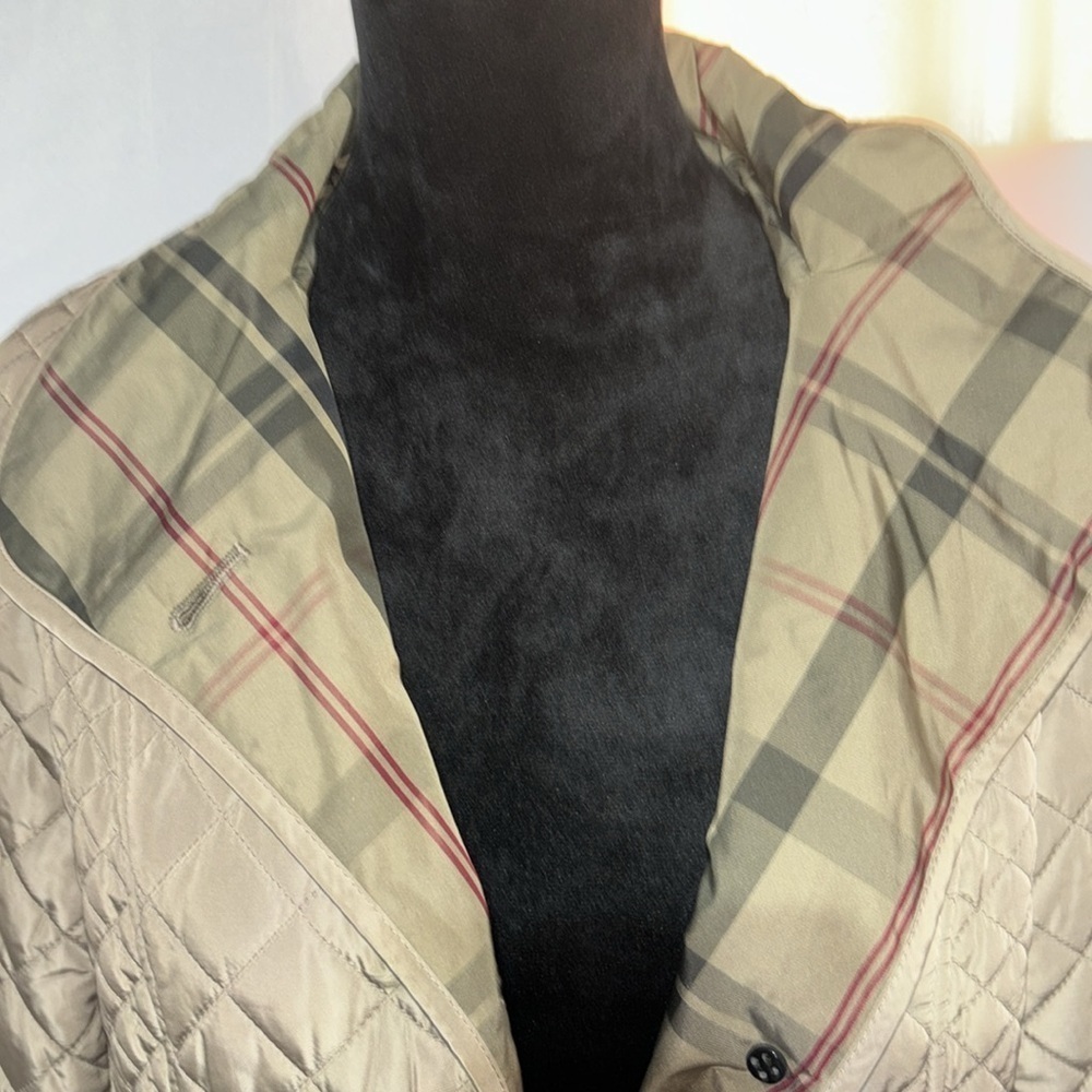 Liz Claiborne Quilted Button Front Chore Coat Jacket Size M - Picture 7 of 13